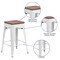 Flash Furniture White Metal Counter Stool, 24", PK4 4-CH-31320-24-WH-WD-GG - alternate 10