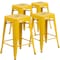 Flash Furniture 4PK 24" High Backless Yellow Counter Height Stool 4-CH-31320-24-YL-GG - alternate 6