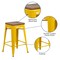 Flash Furniture Yellow Metal Counter Stool, 24", PK4 4-CH-31320-24-YL-WD-GG - alternate 5