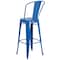 Flash Furniture 4 " High Blue Metal Indoor-Outdoor Barstool, PK4 4-CH-31320-30GB-BL-GG - alternate 9