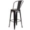 Flash Furniture 4PK 30"H Black-Antique Gold Metal Barstool w/Back 4-CH-31320-30GB-BQ-GG - alternate 9
