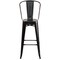 Flash Furniture 4PK 30"H Black-Antique Gold Metal Barstool w/Back 4-CH-31320-30GB-BQ-GG - alternate 8