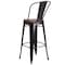 Flash Furniture Black-Antique Metal Stool, 30", PK4 4-CH-31320-30GB-BQ-WD-GG - alternate 7