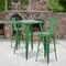 Flash Furniture 30" High Green Metal Indoor-Outdoor Barstool, PK4 4-CH-31320-30GB-GN-GG - alternate 1