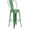 Flash Furniture 30" High Green Metal Indoor-Outdoor Barstool, PK4 4-CH-31320-30GB-GN-GG - alternate 9