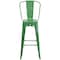 Flash Furniture 30" High Green Metal Indoor-Outdoor Barstool, PK4 4-CH-31320-30GB-GN-GG - alternate 10