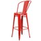 Flash Furniture 4 " High Red Metal Indoor-Outdoor Barstool, PK4 4-CH-31320-30GB-RED-GG - alternate 7