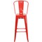 Flash Furniture 4 " High Red Metal Indoor-Outdoor Barstool, PK4 4-CH-31320-30GB-RED-GG - alternate 10