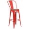 Flash Furniture Red Metal Barstool with Back and Wood Seat, 30" High, PK4 4-CH-31320-30GB-RED-WD-GG - alternate 3