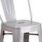 Flash Furniture 4PK 30" High Silver Metal Indoor-Outdoor Barstool 4-CH-31320-30GB-SIL-GG - alternate 7
