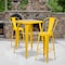 Flash Furniture 4PK 30" High Yellow Metal Indoor-Outdoor Barstool 4-CH-31320-30GB-YL-GG - alternate 1
