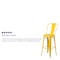 Flash Furniture 4PK 30" High Yellow Metal Indoor-Outdoor Barstool 4-CH-31320-30GB-YL-GG - alternate 5