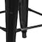 Flash Furniture 4PK 30" High Backless Black Square Metal Barstool 4-CH-31320-30-BK-GG - alternate 8