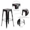 Flash Furniture 4PK 30"H No Back Black-Gold Square Metal Barstool 4-CH-31320-30-BQ-GG - alternate 5