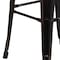 Flash Furniture 4PK 30"H No Back Black-Gold Square Metal Barstool 4-CH-31320-30-BQ-GG - alternate 9