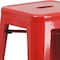 Flash Furniture 4 "H No Back Red Metal Barstool Square Seat, PK4 4-CH-31320-30-RED-GG - alternate 4