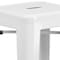 Flash Furniture 4PK 30"H No Back White Metal Barstool Square Seat 4-CH-31320-30-WH-GG - alternate 7