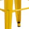 Flash Furniture 4PK 30"H No Back Yellow Metal Barstool Square Seat 4-CH-31320-30-YL-GG - alternate 7