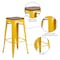Flash Furniture Backless Yellow Metal Barstool with Square Wood Seat, 30" High, PK4 4-CH-31320-30-YL-WD-GG - alternate 7