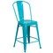 Flash Furniture Teal Metal Outdoor Stool, 24", PK4 4-ET-3534-24-CB-GG - alternate 10