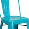Flash Furniture Teal Metal Outdoor Stool, 24", PK4 4-ET-3534-24-CB-GG - alternate 7