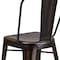 Flash Furniture Distressed Copper Metal Stool, PK4 4-ET-3534-24-COP-GG - alternate 10