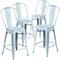 Flash Furniture Distressed Gn-Blue Metal Stool, PK4 4-ET-3534-24-DB-GG - alternate 7