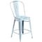 Flash Furniture Distressed Gn-Blue Metal Stool, PK4 4-ET-3534-24-DB-GG - alternate 6