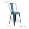 Flash Furniture Distressed Blue-Tl Metal Stool, PK4 4-ET-3534-24-KB-GG - alternate 6