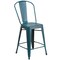 Flash Furniture Distressed Blue-Tl Metal Stool, PK4 4-ET-3534-24-KB-GG - alternate 8