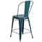 Flash Furniture Distressed Blue-Tl Metal Stool, PK4 4-ET-3534-24-KB-GG - alternate 9