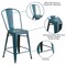 Flash Furniture Distressed Blue-Tl Metal Stool, PK4 4-ET-3534-24-KB-GG - alternate 7