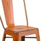 Flash Furniture Distressed Orange Metal Stool, PK4 4-ET-3534-24-OR-GG - alternate 8
