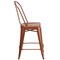 Flash Furniture Copper Metal Outdoor Stool, 24", PK4 4-ET-3534-24-POC-GG - alternate 9