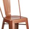 Flash Furniture Copper Metal Outdoor Stool, 24", PK4 4-ET-3534-24-POC-GG - alternate 6