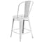 Flash Furniture Distressed White Metal Stool, PK4 4-ET-3534-24-WH-GG - alternate 10