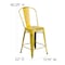 Flash Furniture Distressed Yellow Metal Stool, PK4 4-ET-3534-24-YL-GG - alternate 6
