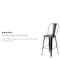 Flash Furniture Distressed Black Metal Stool, PK4 4-ET-3534-30-BK-GG - alternate 2