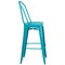 Flash Furniture Teal Metal Outdoor Stool, 30", PK4 4-ET-3534-30-CB-GG - alternate 7