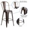 Flash Furniture Distressed Copper Metal Stool, PK4 4-ET-3534-30-COP-GG - alternate 6