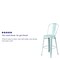 Flash Furniture Distressed Gn-Blue Metal Stool, PK4 4-ET-3534-30-DB-GG - alternate 5