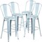 Flash Furniture Distressed Gn-Blue Metal Stool, PK4 4-ET-3534-30-DB-GG - alternate 4