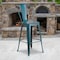 Flash Furniture Distressed Blue-TL Metal Stool, PK4 4-ET-3534-30-KB-GG - alternate 1