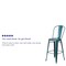 Flash Furniture Distressed Blue-TL Metal Stool, PK4 4-ET-3534-30-KB-GG - alternate 5