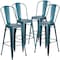 Flash Furniture Distressed Blue-TL Metal Stool, PK4 4-ET-3534-30-KB-GG - alternate 7