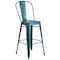 Flash Furniture Distressed Blue-TL Metal Stool, PK4 4-ET-3534-30-KB-GG - alternate 4
