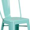 Flash Furniture Mint Green Metal Indoor-Outdoor Barstool with Back, 30" High, PK4 4-ET-3534-30-MINT-GG - alternate 6