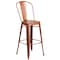 Flash Furniture Copper Metal Indoor-Outdoor Barstool with Back, 30" High, PK4 4-ET-3534-30-POC-GG - alternate 6