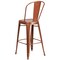Flash Furniture Copper Metal Indoor-Outdoor Barstool with Back, 30" High, PK4 4-ET-3534-30-POC-GG - alternate 7