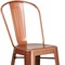 Flash Furniture Copper Metal Indoor-Outdoor Barstool with Back, 30" High, PK4 4-ET-3534-30-POC-GG - alternate 9
